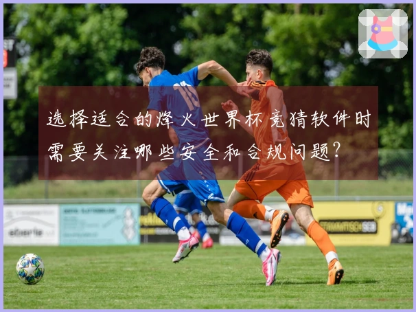 选择适合的烽火世界杯竞猜软件时需要关注哪些安全和合规问题？